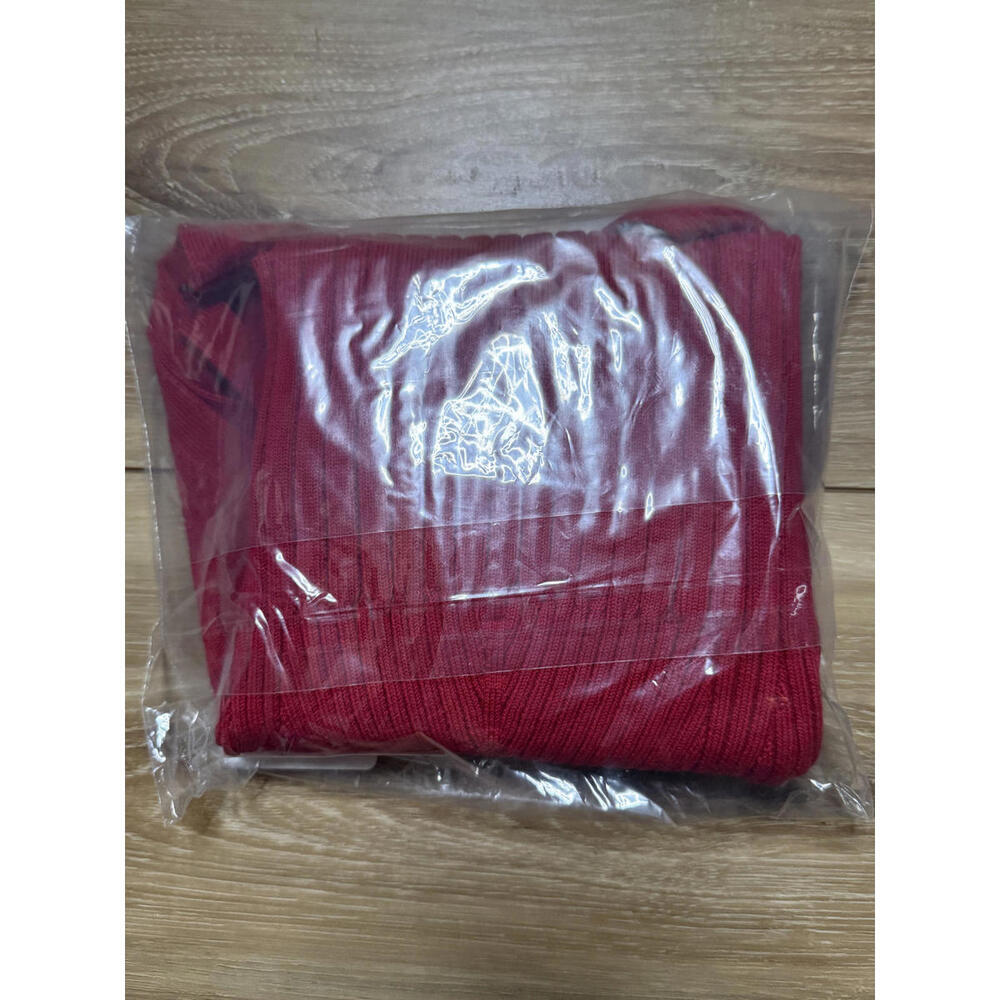 NWT! Reformation Delia Ribbed Halter Top in Lipstick Size Medium - Picture 4 of 4